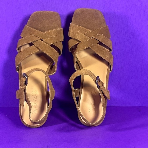 Splendid Women's Brown Suede Platform Piper Sandals Shoe Size 9-NEW - Picture 6 of 10